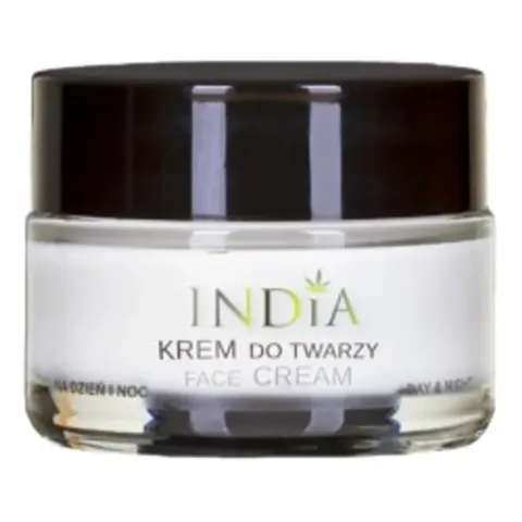 India Krem Do Twarzy Z Olejem Z Konopi dzień noc