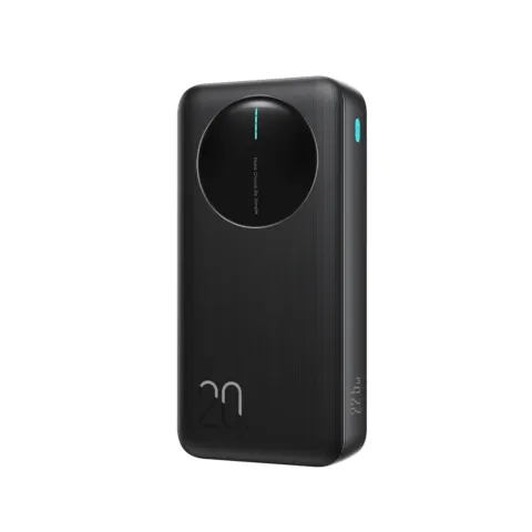 Powerbank z wyświetlaczem cyfrowym 20000mAh USB-A USB-C 22.5W - czarny
