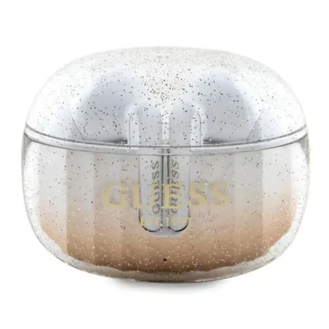 Słuchawki Bluetooth TWS Guess GUTWSHDGKEED GLITTER GRADIENT złote (P)