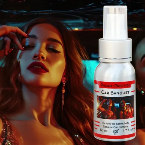 Perfumy samochodowe Car Banquet 50 ml. Męski, trwały zapach.